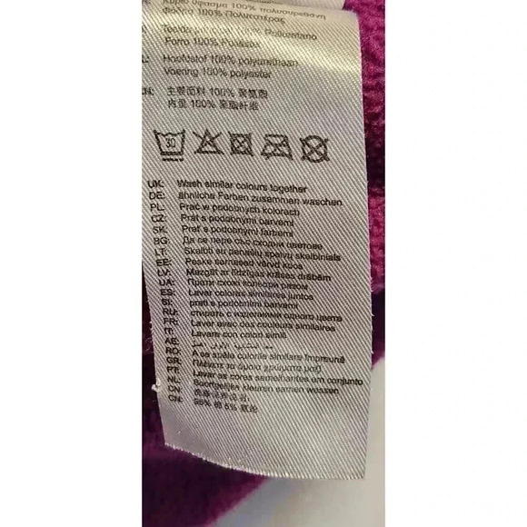 Minoti Toddler Fleece Lined Rain Coat Size 1-2yrs Blue With Paisley Birds Button - Picture 7 of 9